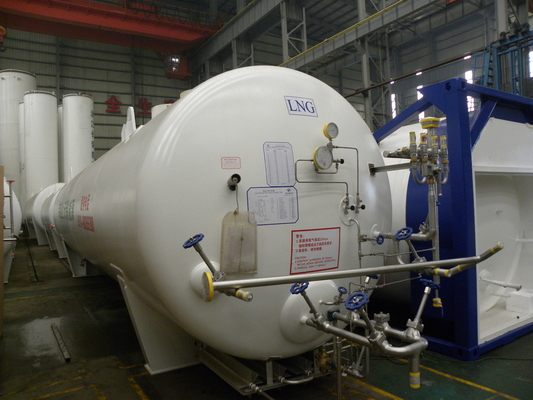 Cryogenic LNG Tank 11m3 - 60m3 Vertical And Horizontal Type