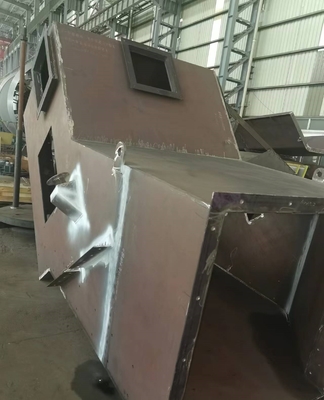 OEM Steel welding fabrication feeding chute equipment on metal processing industry