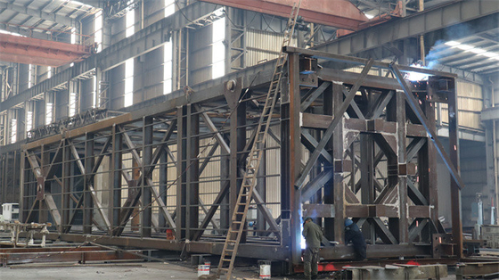 Box Steel Structure Frames For Air Liquid Equipment 36x9x8m