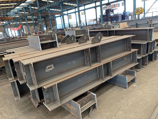 Q355 Light Industrial Steel Structure Beam For Warehouse 11 Meters