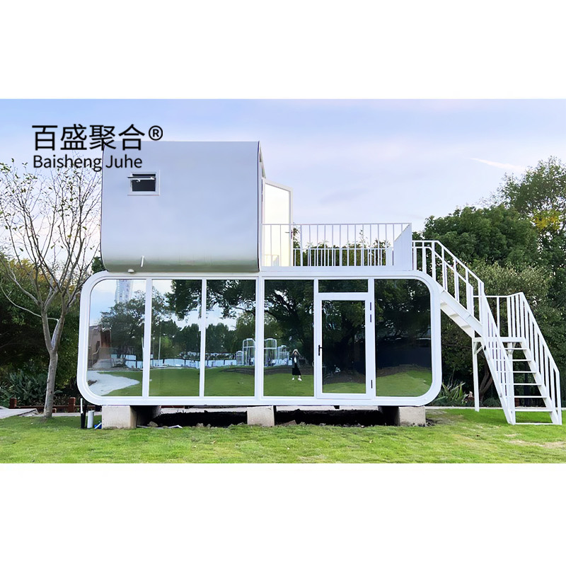 Custom Modern Steel Portable Space Capsule House with Kitchen Prefab ...