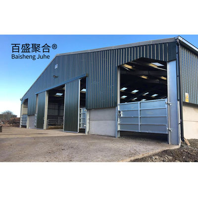 Aluminum Alloy Window Prefab Steel Construction Agricultural Building for Cattle Barn