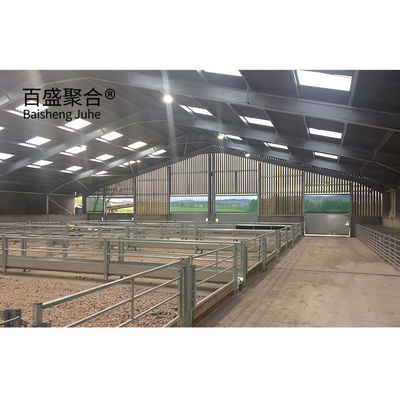 Sliding Door and Roller Door Design Q345 Metal Frame Goat/Sheep House for Cow/Cattle Farm