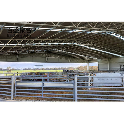 Sliding Door and Roller Door Design Q345 Metal Frame Goat/Sheep House for Cow/Cattle Farm