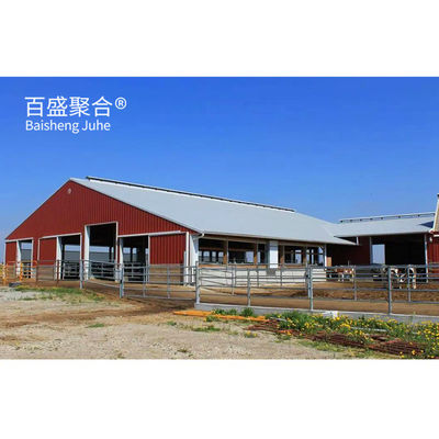 PKPM Drawing Design Stable and Durable Light Steel Structure Frame for Modern Cowshed