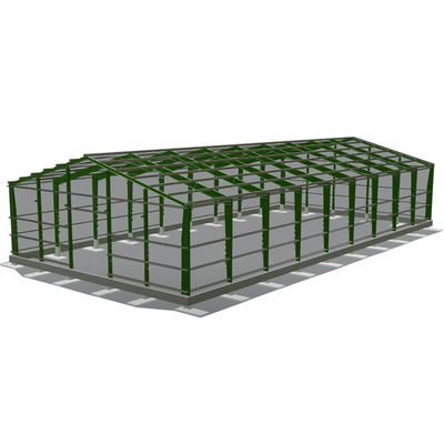 Apex Roof Prefab Metal Garden Shed for Q235B/Q345B Low Carbon Steel Structure