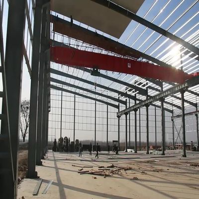 Prefab Warehouse Steel Structure with Light Steel Frame and Water-proof Performance