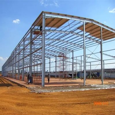 Corrugated Steel Roofing Prefabricated Sandwich Panel Warehouse for Q235B Q355B Grade