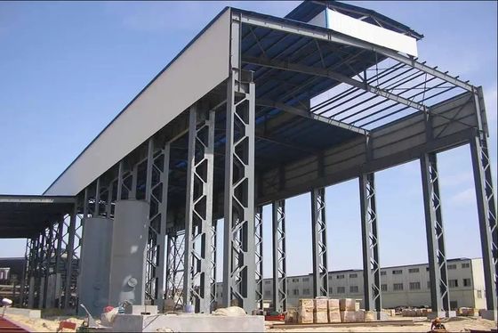 Corrugated Steel Roofing Prefabricated Sandwich Panel Warehouse for Q235B Q355B Grade