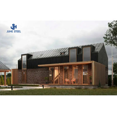 Sliding Door Prefab Steel Frame Structure House Kits Villa with Aluminum Alloy Window