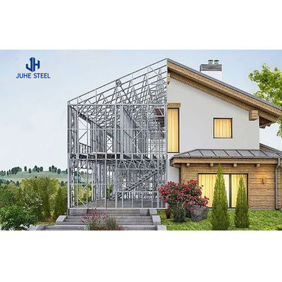 Sliding Door Prefab Steel Frame Structure House Kits Villa with Aluminum Alloy Window
