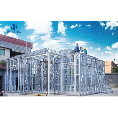 Sliding Door Prefab Steel Frame Structure House Kits Villa with Aluminum Alloy Window