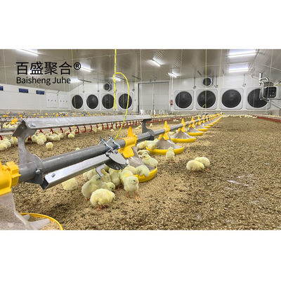 Sliding Door Roller Door Steel Chicken House for 10000 Chickens in Custom Colors