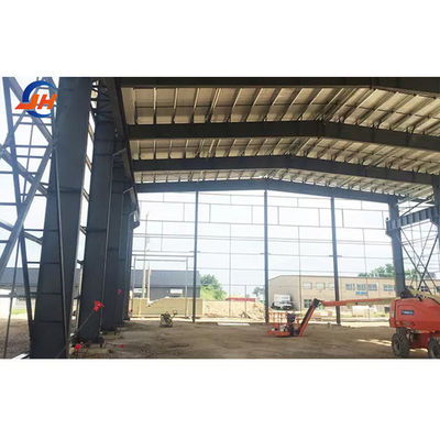 Galvanized Lattice Column Metal Frame for Steel Workshop Sandwich Prefab Construction