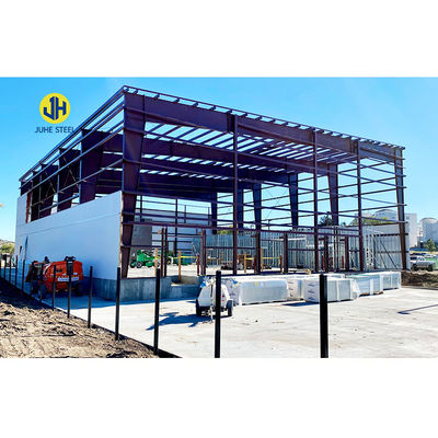 Galvanized Lattice Column Metal Frame for Steel Workshop Sandwich Prefab Construction