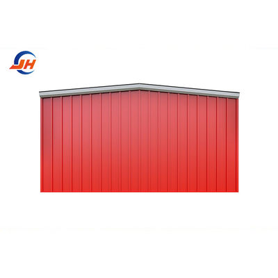Single Steel Sheet Roofing Three-car Capacity 24x36 Garage for Small Auto Repair Shop