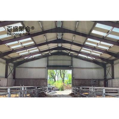 Aluminum Alloy Window Metal Goat Farm Shed Design Steel Structure Sheep House Shelter PKPM Drawing