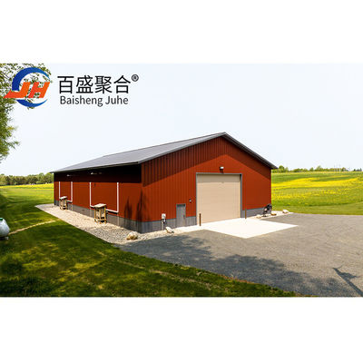 Small Prefab Warehouse Building with Wind Load 200 Km/h Heavy Prefab Metal Warehouse