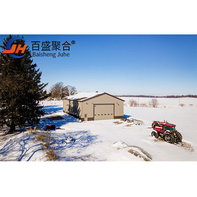 Small Prefab Warehouse Building with Wind Load 200 Km/h Heavy Prefab Metal Warehouse