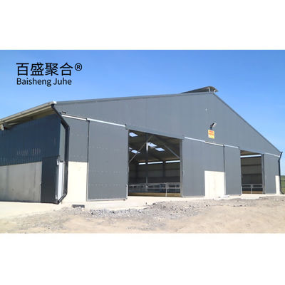 ISO9001 2008/CE/BV Certified Prefabricated Cowshed for Poultry Sheep Goat and Dairy Farm