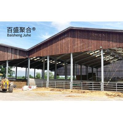 ISO9001 2008/CE/BV Certified Prefabricated Cowshed for Poultry Sheep Goat and Dairy Farm