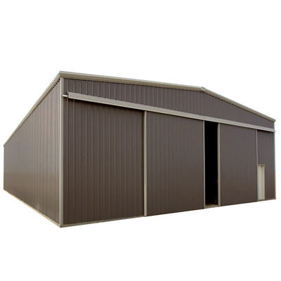Solid H-shape Steel Beam Prefabricated Warehouse with Sliding Door at Affordable