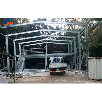 Welding Processing Service Prefab Metal Warehouse with Light Steel Q345 Q235 Main Frame
