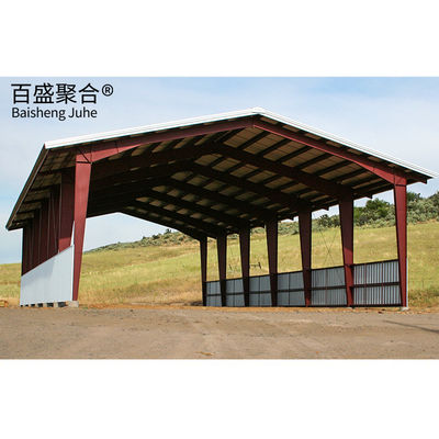 Welding Processing Service Prefab Metal Warehouse with Light Steel Q345 Q235 Main Frame