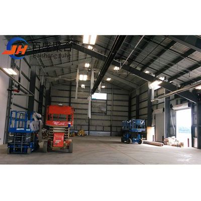 Welding Processing Service Prefab Metal Warehouse with Light Steel Q345 Q235 Main Frame
