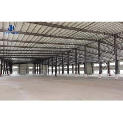 Q235 Q355B Grade Steel Garage Metal Frame Warehouse with C.Z Shape Steel Channel Purlin