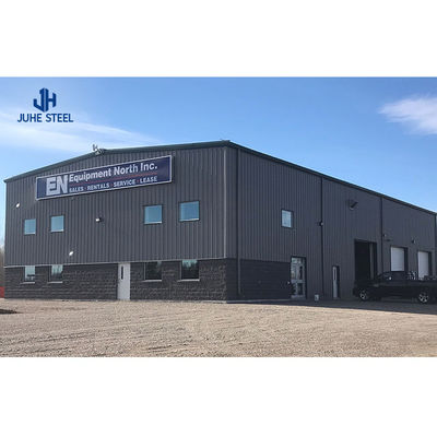Q235 Q355B Grade Steel Garage Metal Frame Warehouse with C.Z Shape Steel Channel Purlin