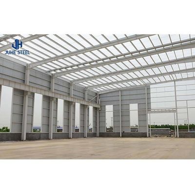 Steel Portal Frame Workshop Painted Steel Structure Car Parking Lot Warehouse Building