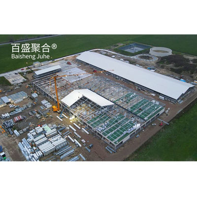 Hot Dip Galvanised Steel Structure Pig House Grade Steel Ready Made Piggery House Design