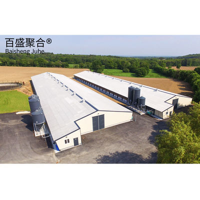 Prefabricated Cow Shed Farm Building with Heavy Duty Steel Structure Construction