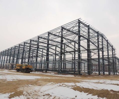 Industrial Warehouse Metallic Frame Shed with AiSi Standard and Sandwich Panel Roofing