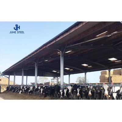 Prefab Cow Farm Shed Farm Building Design Metal Steel Structure with and ASTM Standard