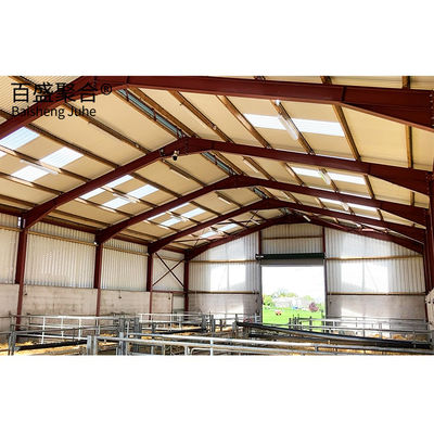 Commercial Prefabricated Metal Buildings with Custom Colors and Welding Space Design