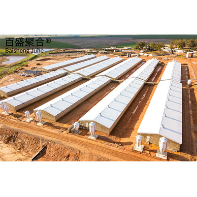 Commercial Prefabricated Metal Buildings with Custom Colors and Welding Space Design