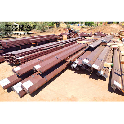 Commercial Shed Red Iron Steel Building Kits Low Carbon Steel Q235 Q345