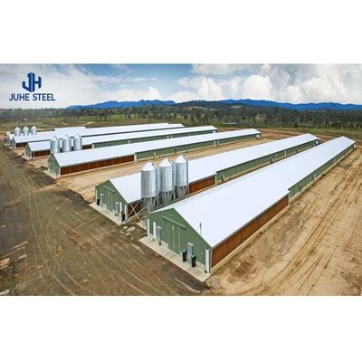 Custom Colors Steel Grade Prefabricated Chicken Farm Building for Economic Purposes