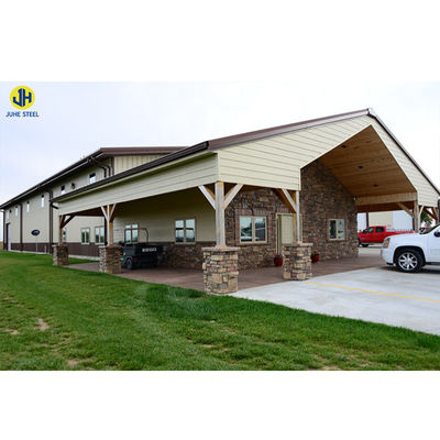 Kiosk Prefabricated Steel Structure Buildings Two Storey Villa Commercial Shed