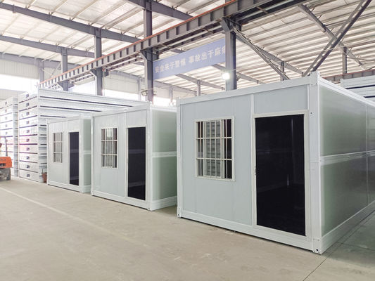 Steel Chasis 18mm MGO Board 15mm Vinyl Flooring Container Homes For Warehouse Building