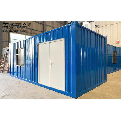 Steel Chasis 18mm MGO Board 15mm Vinyl Flooring Container Homes For Warehouse Building