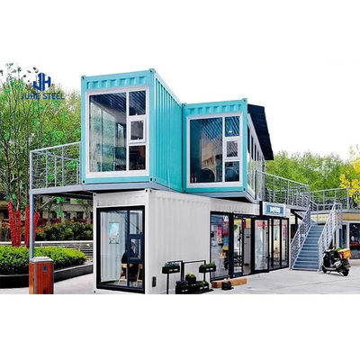 Flat Pack Shipping Container Homes With Steel Framed Metal Structure