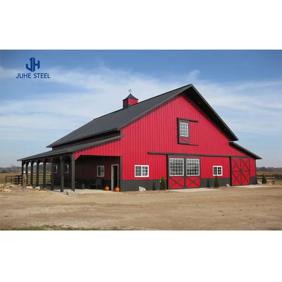 Solid H-shape Steel Beam Livestock Shelter for Live Cattle and Goat Shed Solution