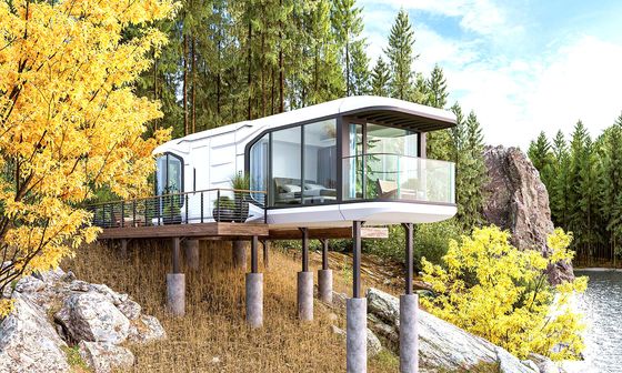 Transport And Load Simplified 20ft  Flat Pack Container House For Space Capsule Living