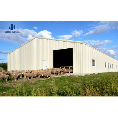 Heavy-Duty Livestock Shed Design Prefab Steel Cow Horse Stable for Workshop Efficiency