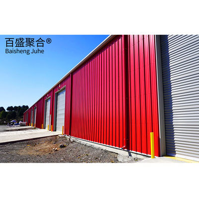 s Large-Span Steel Structure Warehouse with Rolling Door and Wind-Resistant Design