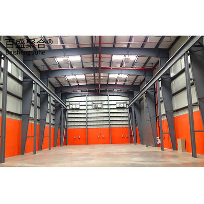 s Large-Span Steel Structure Warehouse with Rolling Door and Wind-Resistant Design