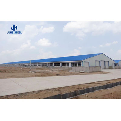 Customized Color Light Steel Structure Goat Farm House Sheep Shed Cattle Farm Cow Shed Construction
